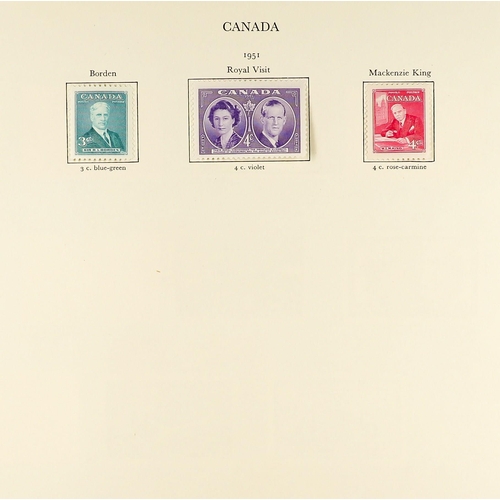 462 - CANADA 1937 - 1951 MINT COLLECTION on album pages, complete for the KGVI period (SG 356-440) plus Sp... 