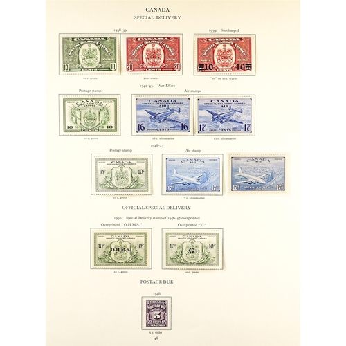 462 - CANADA 1937 - 1951 MINT COLLECTION on album pages, complete for the KGVI period (SG 356-440) plus Sp... 