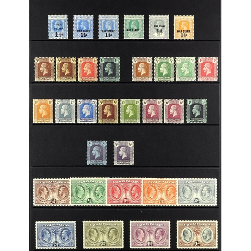 467 - CAYMAN IS. 1900 - 1937 MINT COLLECTION on protective pages, note the 1900 shades, 1905 set, 1907-09 ... 