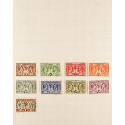 470 - CAYMAN IS. 1900 - 1950 MINT COLLECTION includes 1902-03 set, 1905 set, 1907 6d & 1s, 1907 ½d on 1d, ... 