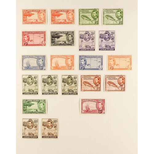 470 - CAYMAN IS. 1900 - 1950 MINT COLLECTION includes 1902-03 set, 1905 set, 1907 6d & 1s, 1907 ½d on 1d, ... 