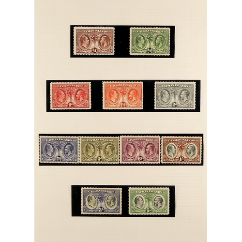 472 - CAYMAN IS. 1900 - 1976 COLLECTION of around 250 mint stamps & covers, on album pages, The QV to KGVI... 