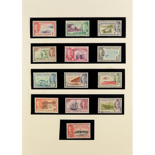 472 - CAYMAN IS. 1900 - 1976 COLLECTION of around 250 mint stamps & covers, on album pages, The QV to KGVI... 