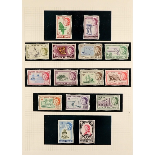 472 - CAYMAN IS. 1900 - 1976 COLLECTION of around 250 mint stamps & covers, on album pages, The QV to KGVI... 