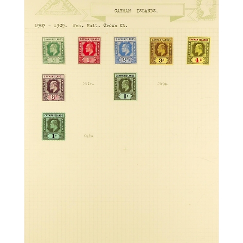 473 - CAYMAN IS. 1900 - 1976 FINE MINT COLLECTION includes 1905 set, 1907 4d, 1921-26 both wmk sets to 5s,... 