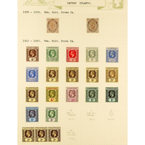 473 - CAYMAN IS. 1900 - 1976 FINE MINT COLLECTION includes 1905 set, 1907 4d, 1921-26 both wmk sets to 5s,... 