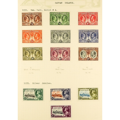 473 - CAYMAN IS. 1900 - 1976 FINE MINT COLLECTION includes 1905 set, 1907 4d, 1921-26 both wmk sets to 5s,... 