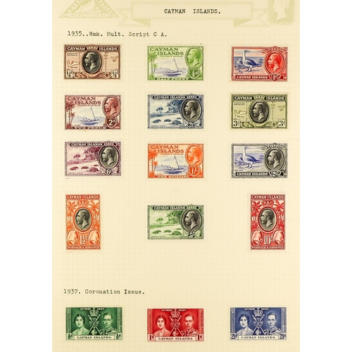 473 - CAYMAN IS. 1900 - 1976 FINE MINT COLLECTION includes 1905 set, 1907 4d, 1921-26 both wmk sets to 5s,... 