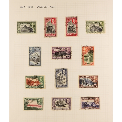 483 - CEYLON 1918 - 1965 COLLECTION of over 250 chiefly mint / never hinged mint stamps on album pages, co... 