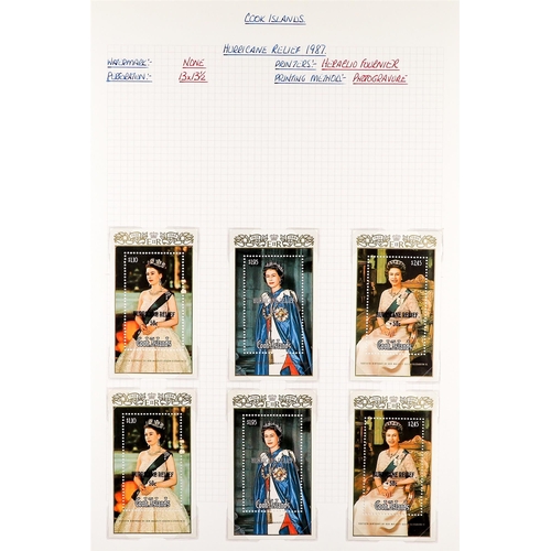 499 - COOK IS. 1953 - 2000 COLLECTION. A beautiful collection of mint & never hinged mint sets, and never ... 