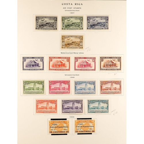 501 - COSTA RICA 1921 - 1959 COLLECTION of around 500 mint stamps with a high level of overall completion ... 