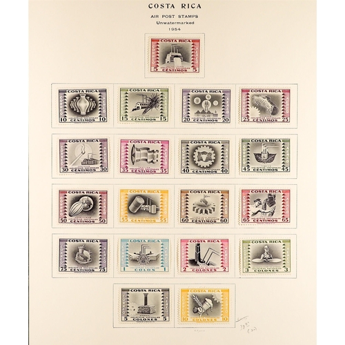 501 - COSTA RICA 1921 - 1959 COLLECTION of around 500 mint stamps with a high level of overall completion ... 