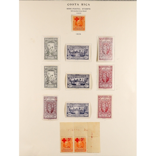 501 - COSTA RICA 1921 - 1959 COLLECTION of around 500 mint stamps with a high level of overall completion ... 