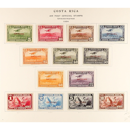 501 - COSTA RICA 1921 - 1959 COLLECTION of around 500 mint stamps with a high level of overall completion ... 