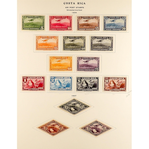 501 - COSTA RICA 1921 - 1959 COLLECTION of around 500 mint stamps with a high level of overall completion ... 