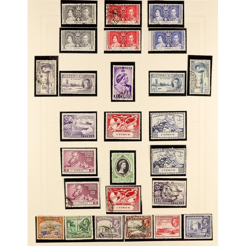 507 - CYPRUS 1880 - 1965 COLLECTION of mint & used stamps, includes 1880 ½d (3, plates 12, 15, 19), 1d (11... 