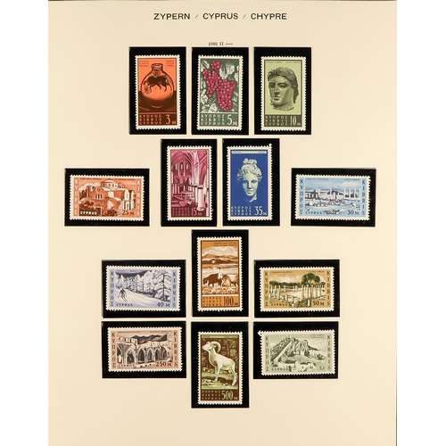 507 - CYPRUS 1880 - 1965 COLLECTION of mint & used stamps, includes 1880 ½d (3, plates 12, 15, 19), 1d (11... 