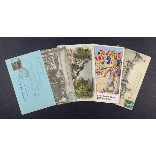 53 - PICTURE POSTCARDS World used & unused hoard, loose or displayed in 'scrap books', incl collections o... 