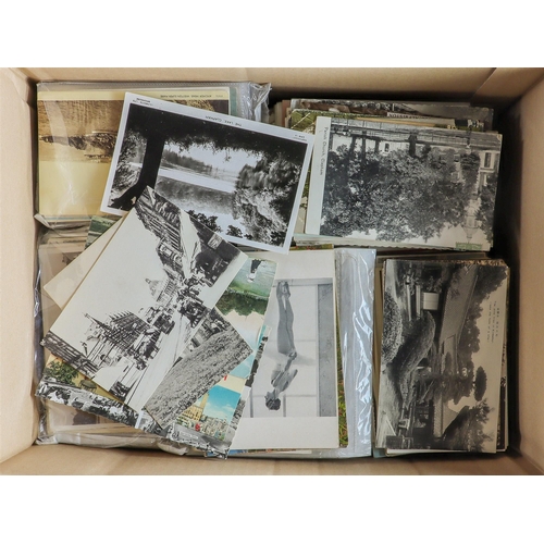 56 - POSTCARDS - LARGE COLLECTION 10,000+ Chiefly GB related. Some heavy duplication in places. (3 boxes)... 