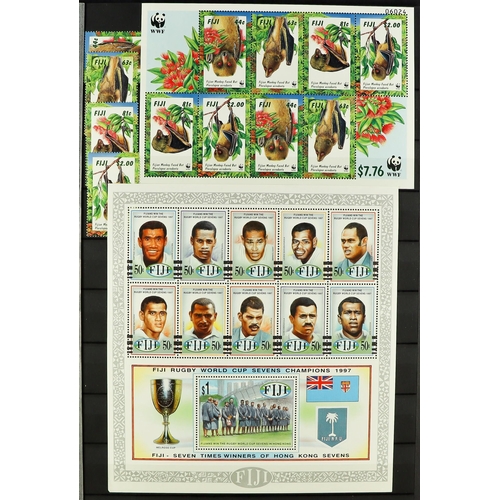 561 - FIJI 1967 - 1989 NEVER HINGED MINT COLLECTION near- complete for the entire period, on protective pa... 