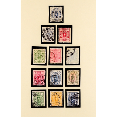 563 - FINLAND 1860 - 1987 COLLECTION of mint & used stamps and miniature sheets note 1860 5k mint (signed ... 