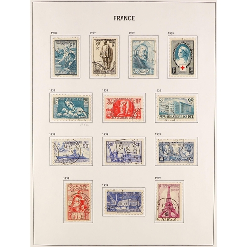 567 - FRANCE 1849 - 1969 USED COLLECTION of around 1800 stamps in a Davo 'France' album, comprehensive wit... 