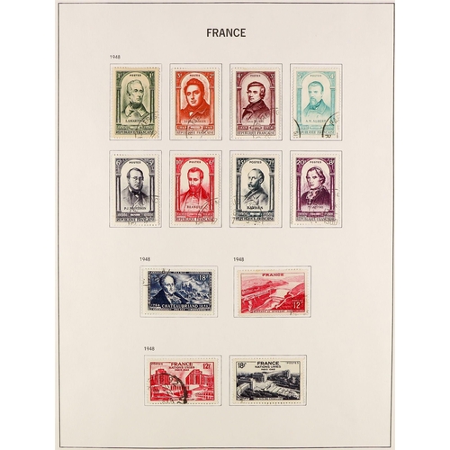 567 - FRANCE 1849 - 1969 USED COLLECTION of around 1800 stamps in a Davo 'France' album, comprehensive wit... 