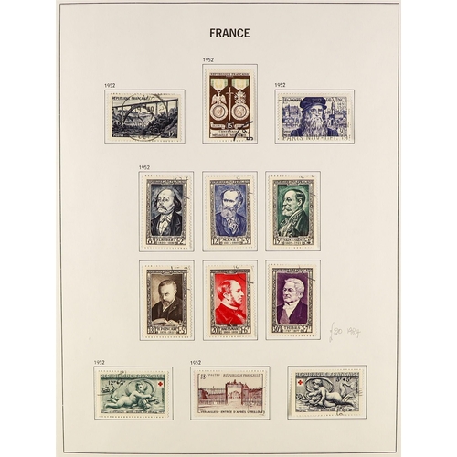 567 - FRANCE 1849 - 1969 USED COLLECTION of around 1800 stamps in a Davo 'France' album, comprehensive wit... 