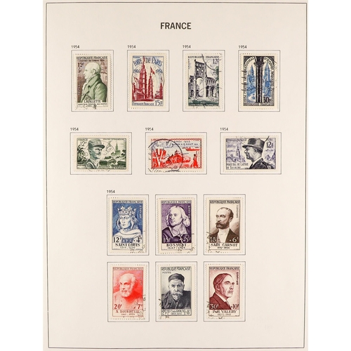 567 - FRANCE 1849 - 1969 USED COLLECTION of around 1800 stamps in a Davo 'France' album, comprehensive wit... 