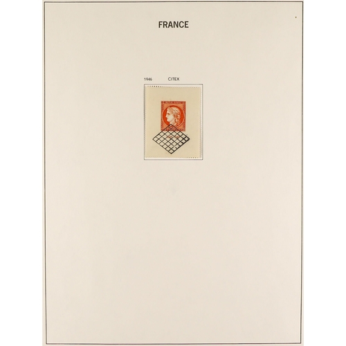 567 - FRANCE 1849 - 1969 USED COLLECTION of around 1800 stamps in a Davo 'France' album, comprehensive wit... 