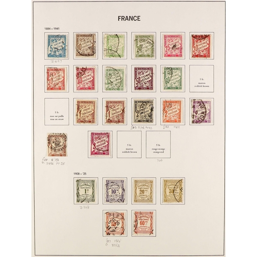 567 - FRANCE 1849 - 1969 USED COLLECTION of around 1800 stamps in a Davo 'France' album, comprehensive wit... 