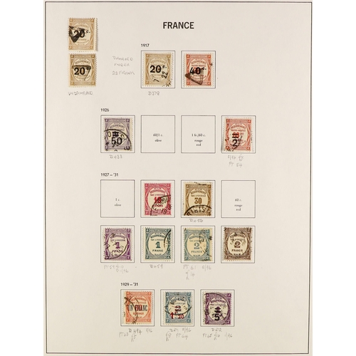 567 - FRANCE 1849 - 1969 USED COLLECTION of around 1800 stamps in a Davo 'France' album, comprehensive wit... 