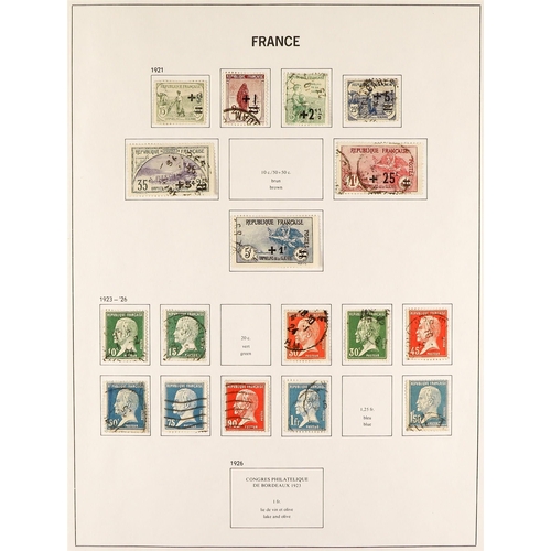 567 - FRANCE 1849 - 1969 USED COLLECTION of around 1800 stamps in a Davo 'France' album, comprehensive wit... 