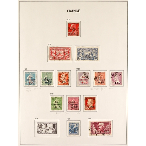 567 - FRANCE 1849 - 1969 USED COLLECTION of around 1800 stamps in a Davo 'France' album, comprehensive wit... 