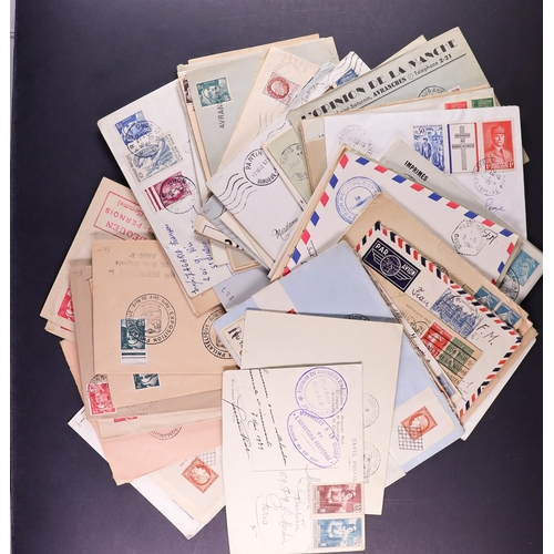 588 - FRANCE COVERS collectors assortment of commercial and philatelic in a small box, chiefly 1880's to 1... 