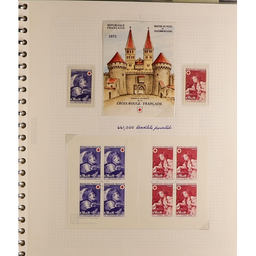 589 - FRANCE ESTATE CLEARANCE IN BOX. Mint & used stamps in 7 albums / stock books & also on loose stock p... 