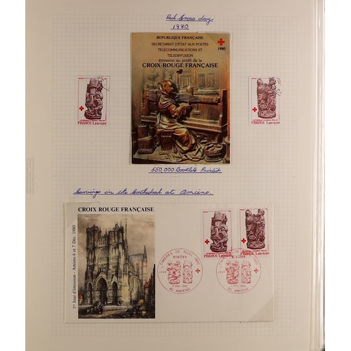 589 - FRANCE ESTATE CLEARANCE IN BOX. Mint & used stamps in 7 albums / stock books & also on loose stock p... 