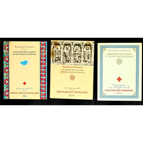 594 - FRANCE RED CROSS BOOKLETS 1953 - 1973 complete collection, Yvert 2002/22 (21 booklets) Lot 594 (M) [... 