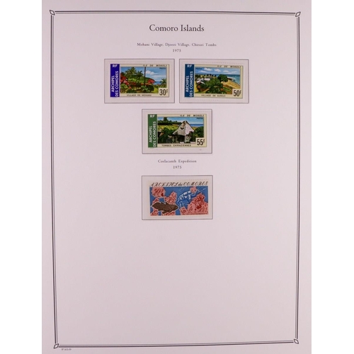 601 - FRENCH COLONIES COLLECTOR'S ESTATE IN BOX. A good range of countries on pages and stock cards which ... 