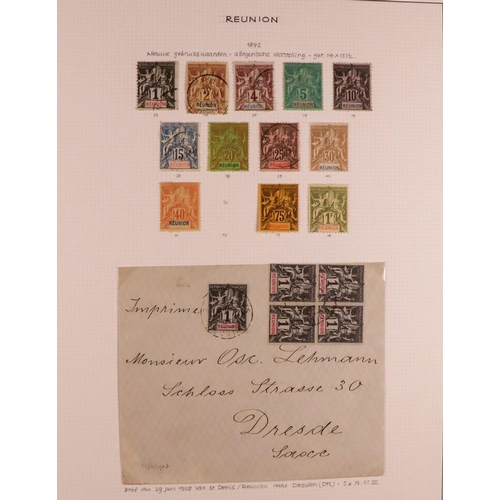 618 - FRENCH COLONIES REUNION 1844 - 1947 COLLECTION of very fine mint & used stamps (plus a few covers) n... 