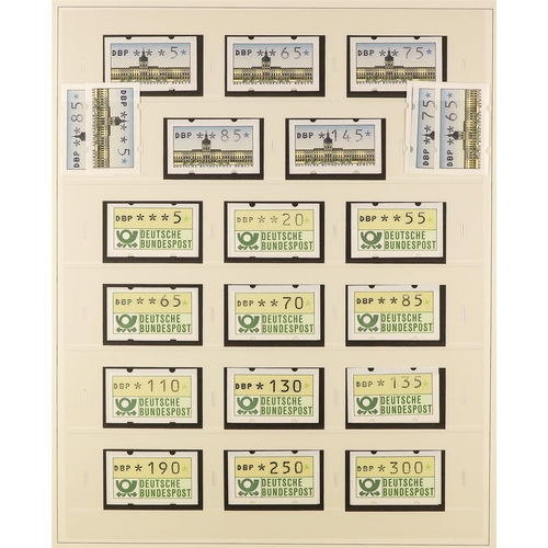 661 - GERMANY 1949 - 1995 NEVER HINGED MINT collection housed in 4 'Safe Dual' hingless albums. Missing th... 