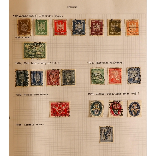 662 - GERMANY ACCUMULATION IN CARTON of mint & used stamps in albums and stock books. Early States, Inflat... 