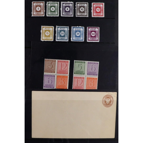 663 - GERMANY COLLECTIONS, WITH STATES, IN CARTON. A wide range of material on stock pages and stock cards... 