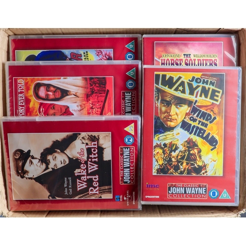 71 - THE CLASSIC JOHN WAYNE COLLECTION Complete set of 96 magazines and 91 corresponding DVD's (these are... 