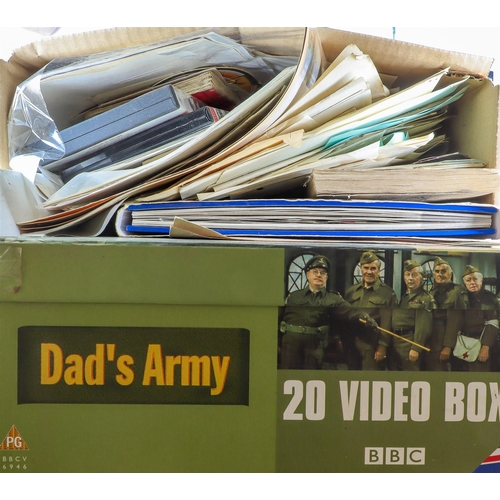 74 - THREE BOXES OF EPHEMERA AND COLLECTABLES. Includes beer mats, match box fronts, vintage greetings ca... 