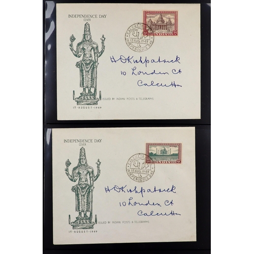 757 - INDIA 1911-1991 EXTENSIVE COMPREHENSIVE COLLECTION in six volumes, mint (many never hinged) & used s... 