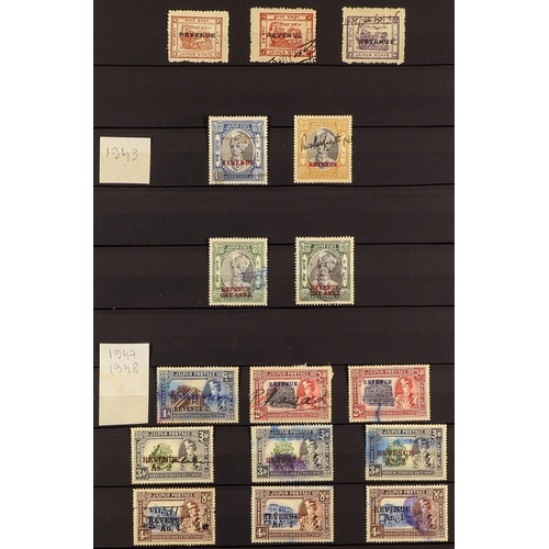 782 - INDIAN FEUDATORY STATES REVENUES 1890's - 1940's somewhat specialized collection with issues from Jh... 