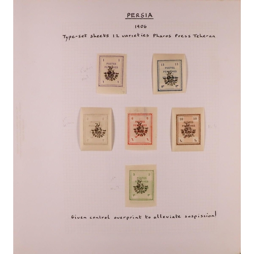 792 - IRAN/PERSIA 1876-1980's COLLECTION WITH COVERS Mint & used stamps in two albums, includes 1878 card ... 