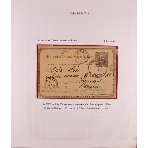 793 - IRAN/PERSIA 1880's-1940's COVERS COLLECTION Some written up on pages and more in box, includes vario... 