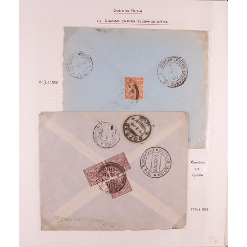 793 - IRAN/PERSIA 1880's-1940's COVERS COLLECTION Some written up on pages and more in box, includes vario... 